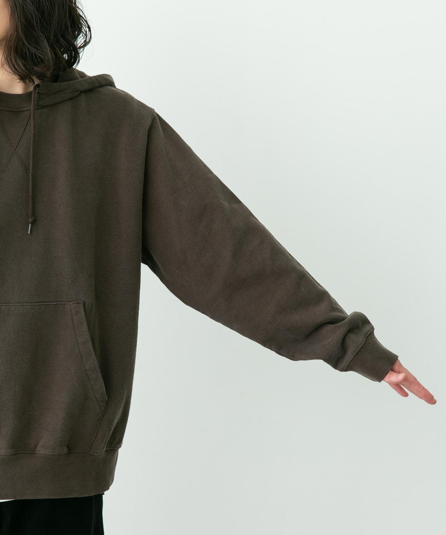 復古風格拼接連帽衛衣