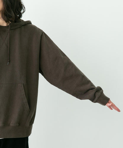 復古風格拼接連帽衛衣