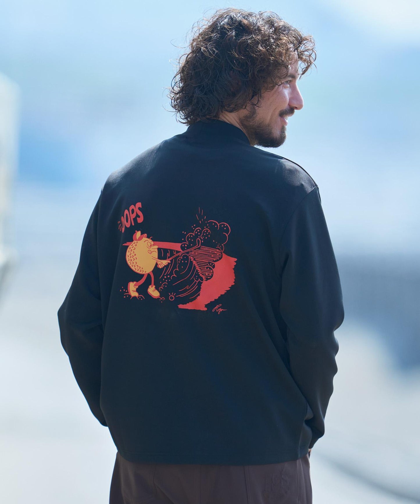 OOPS×RYUAMBE 高領長袖T恤