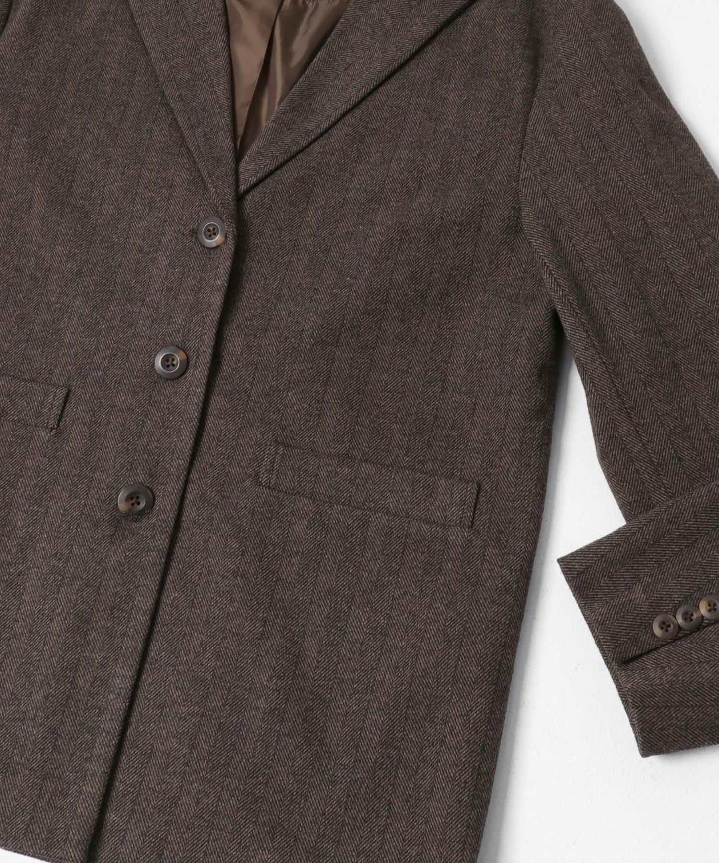 針織羊毛混紡西裝外套