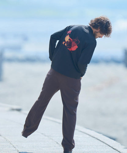 OOPS×RYUAMBE 高領長袖T恤