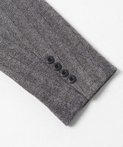 針織羊毛混紡西裝外套