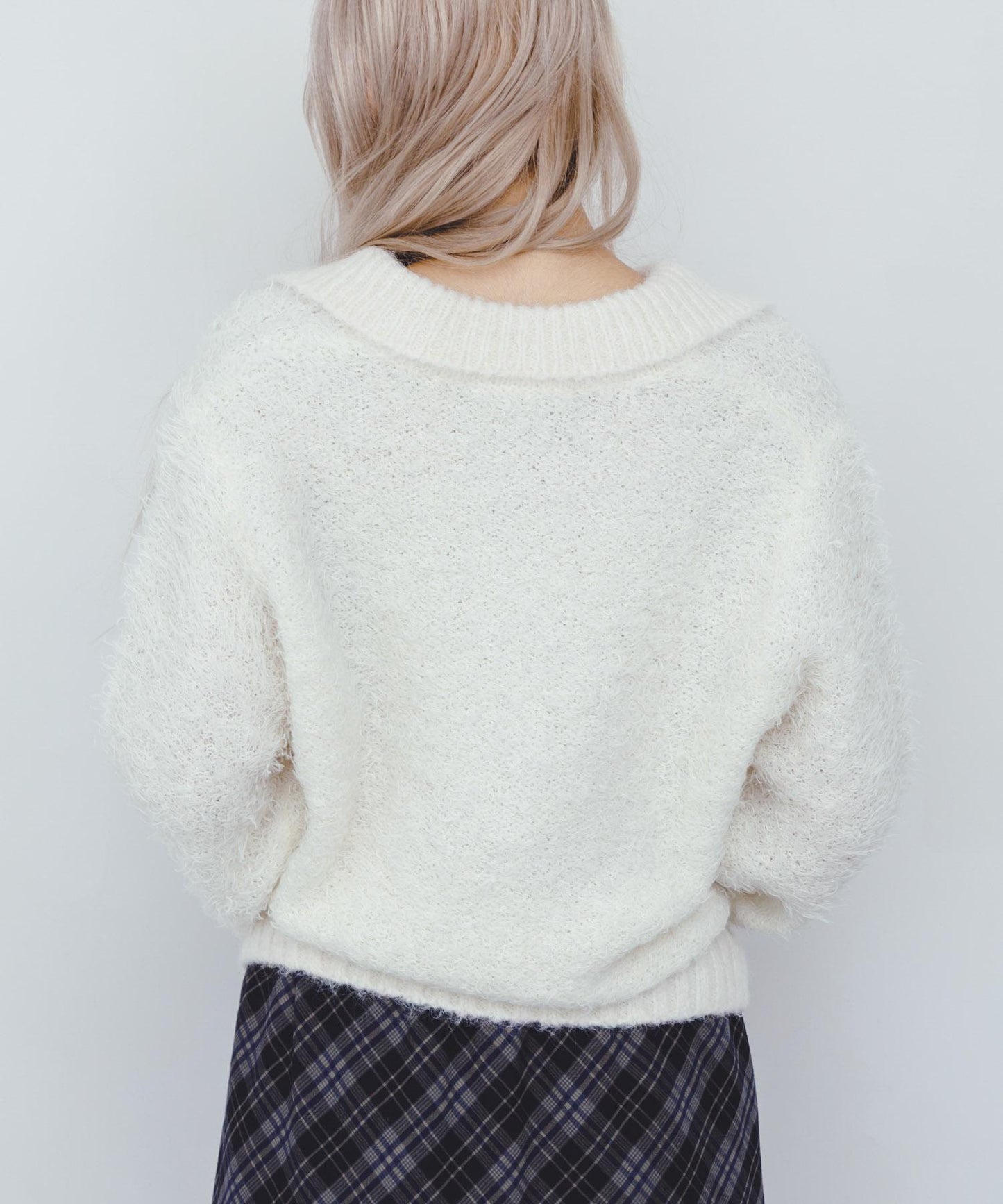 前扣泰迪熊針織衫