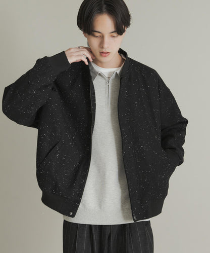 羊毛觸感雜色夾克