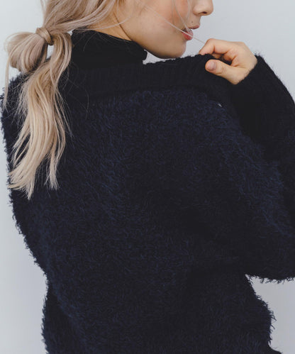 前扣泰迪熊針織衫