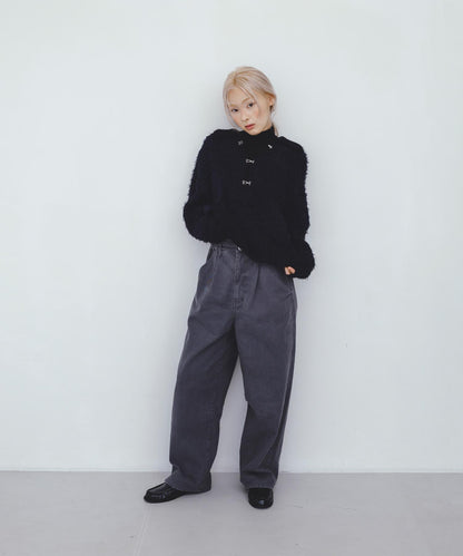 前扣泰迪熊針織衫