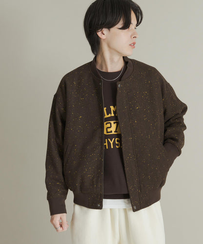 羊毛觸感雜色夾克