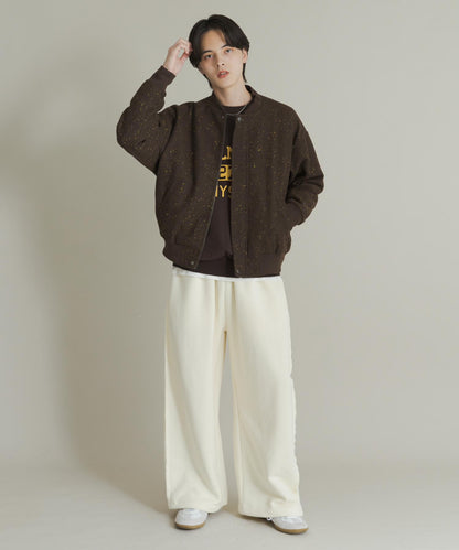 羊毛觸感雜色夾克