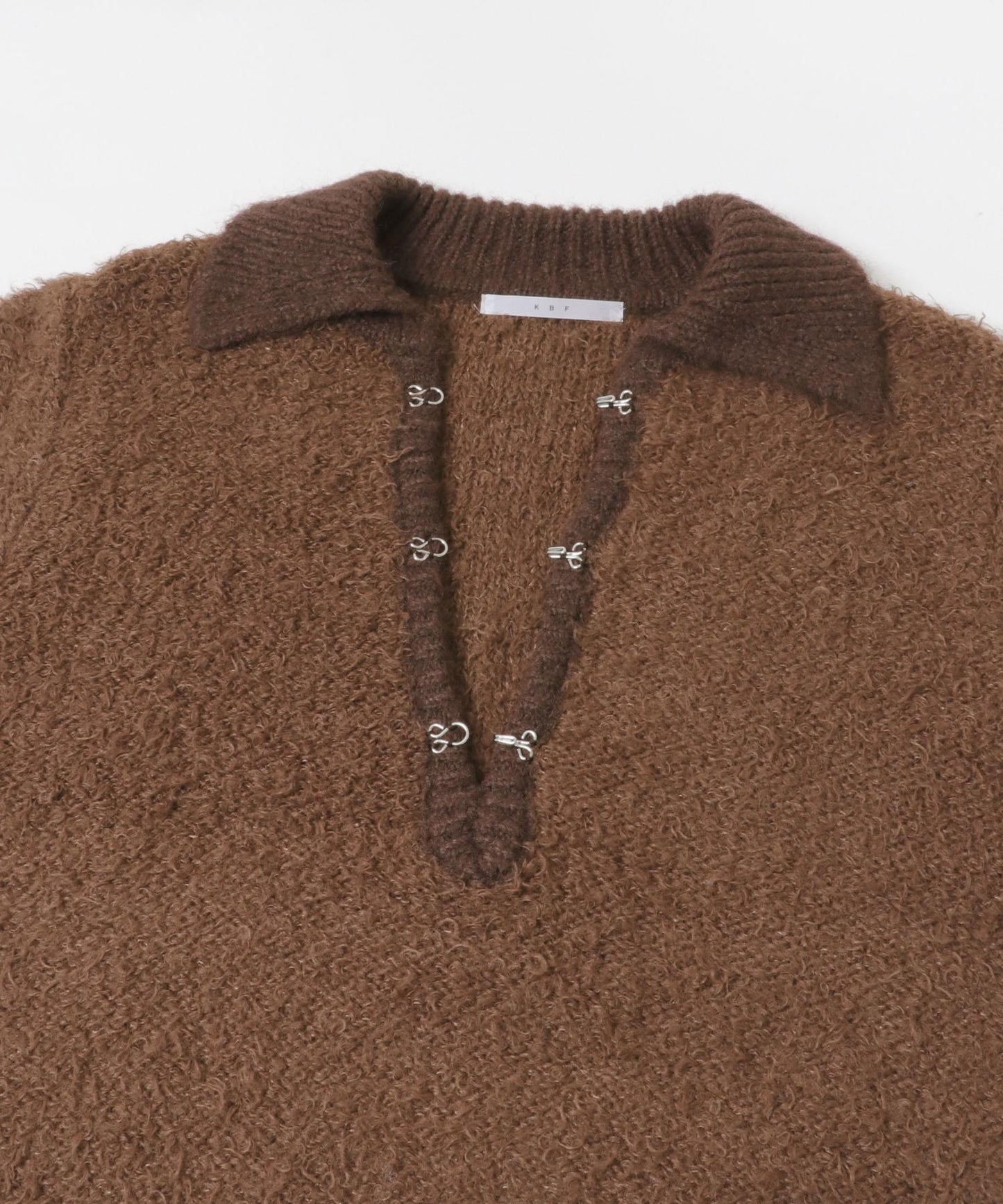 前扣泰迪熊針織衫