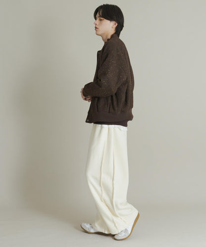 羊毛觸感雜色夾克