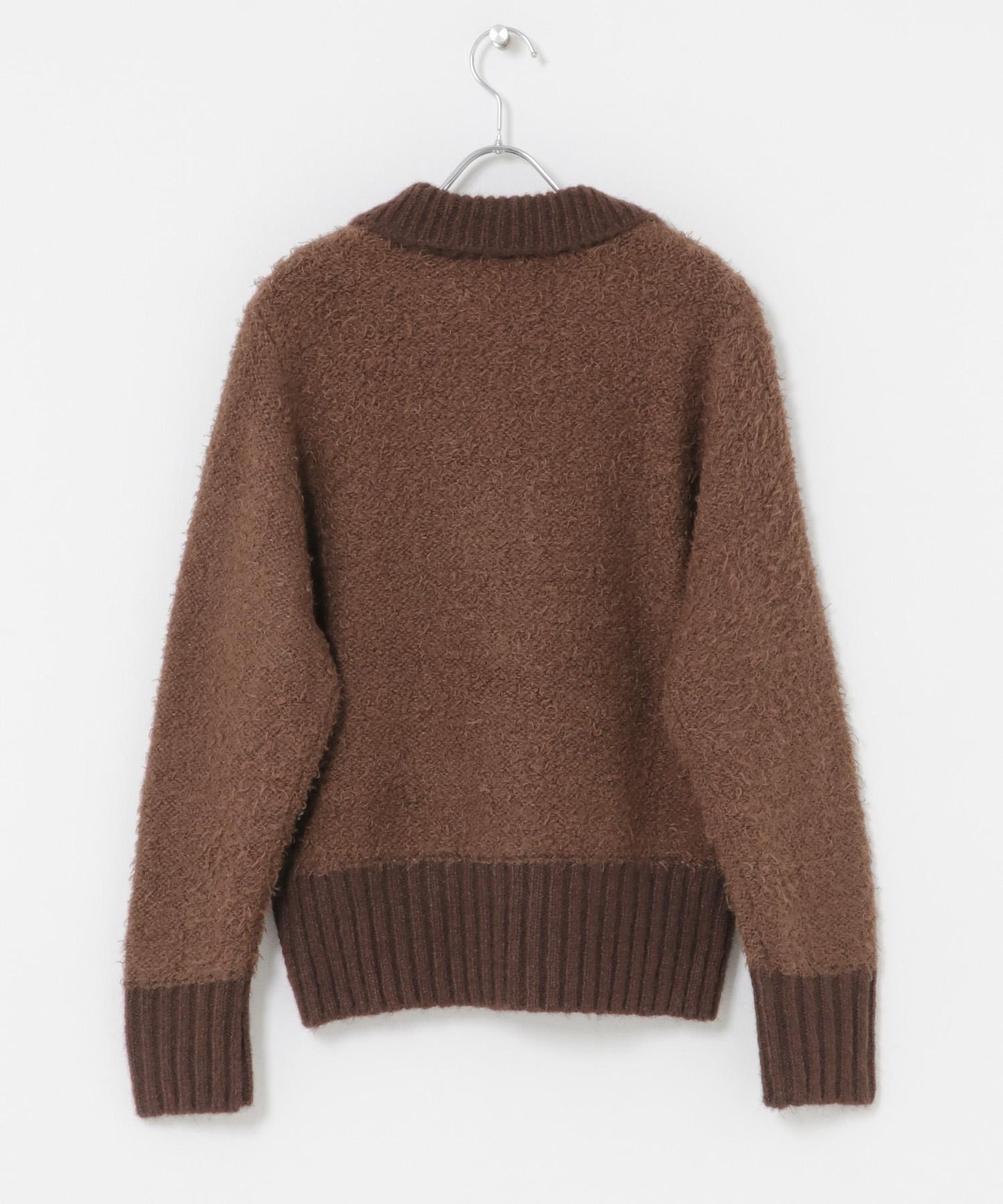 前扣泰迪熊針織衫