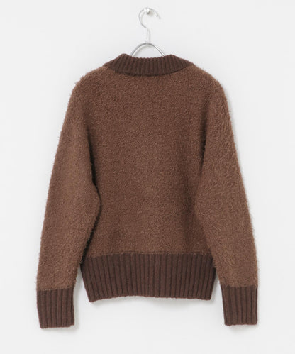 前扣泰迪熊針織衫