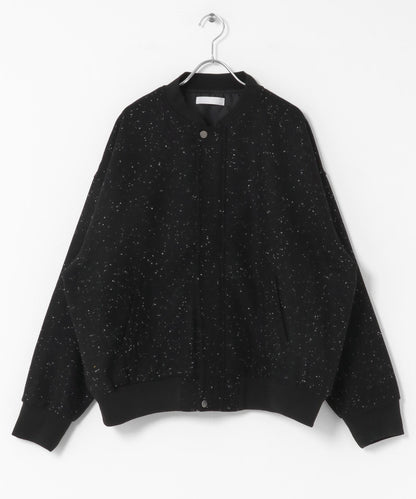 羊毛觸感雜色夾克