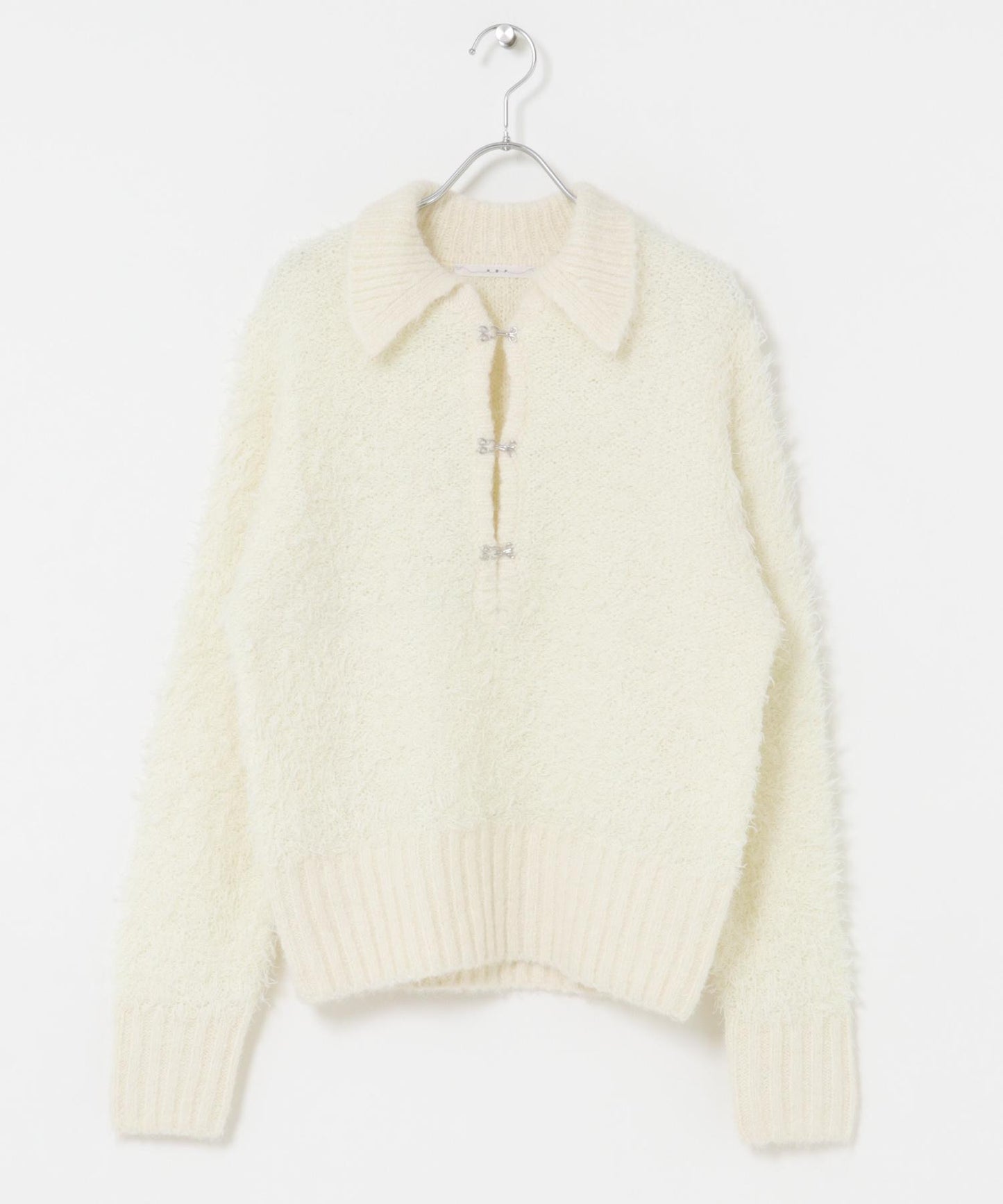 前扣泰迪熊針織衫