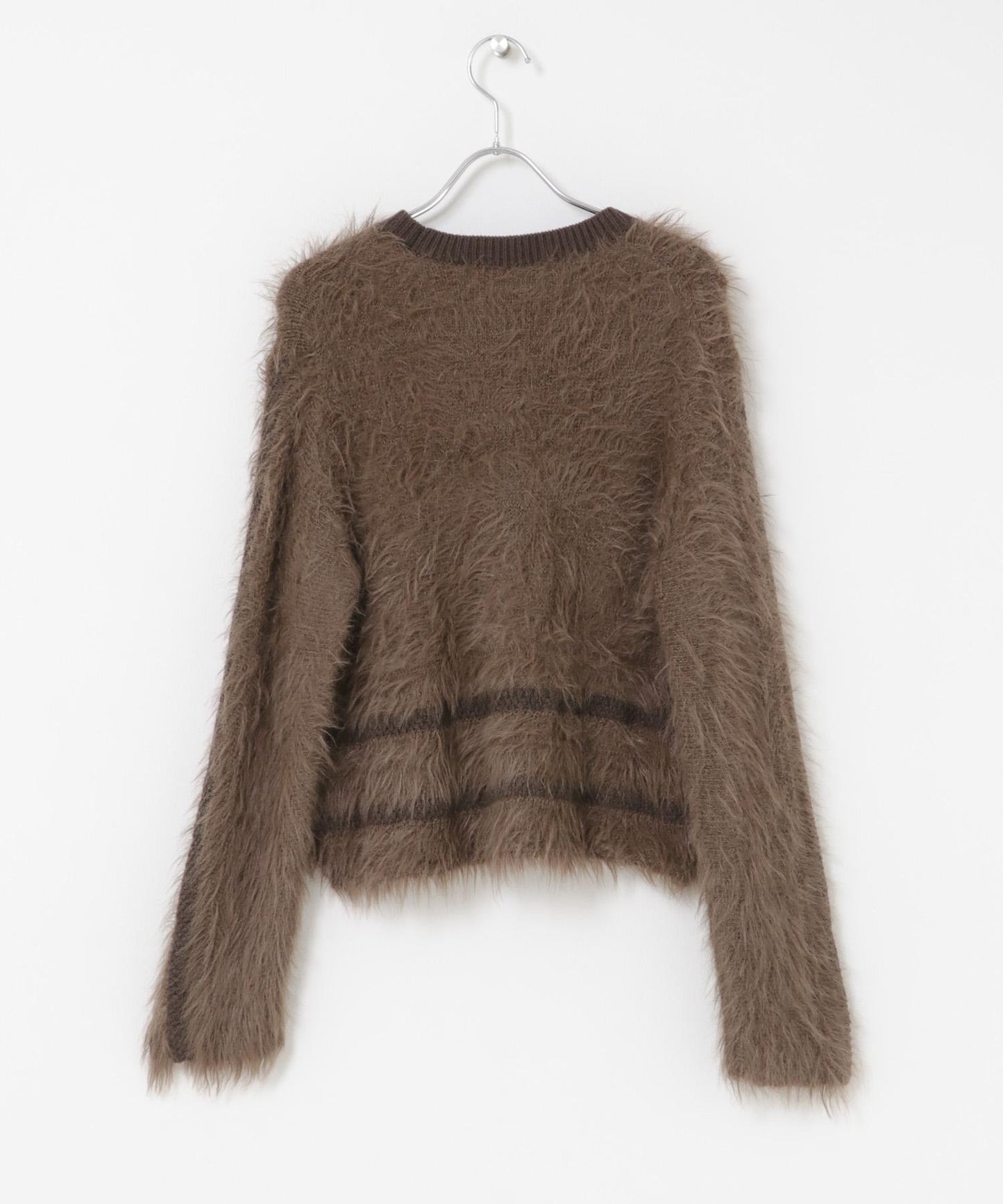 線條設計長毛針織衫