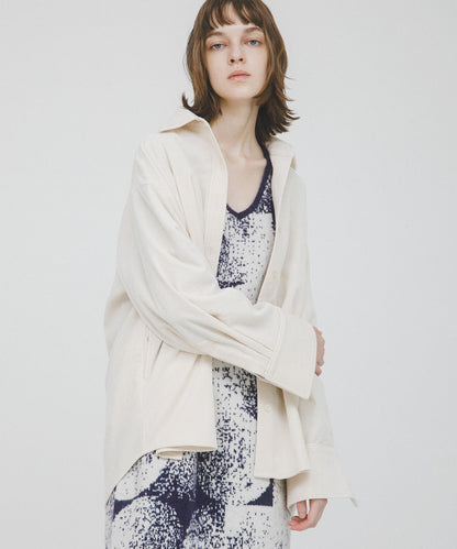 褶皺天鵝絨襯衫