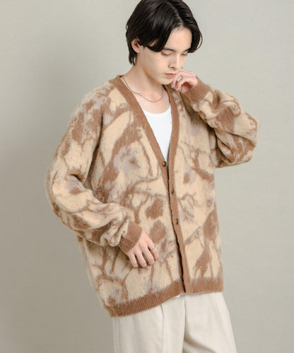 樹形迷彩針織開衫