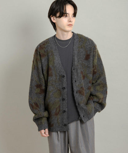 樹形迷彩針織開衫