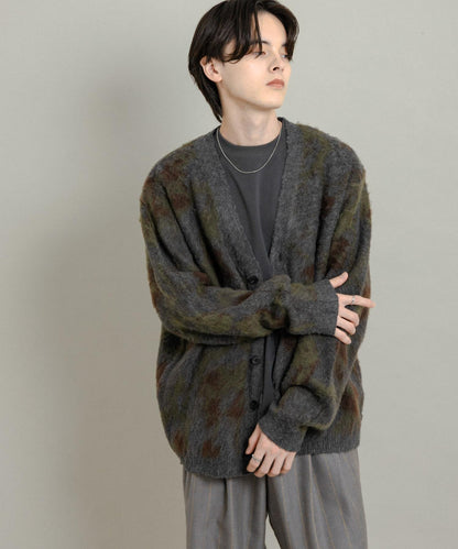 樹形迷彩針織開衫