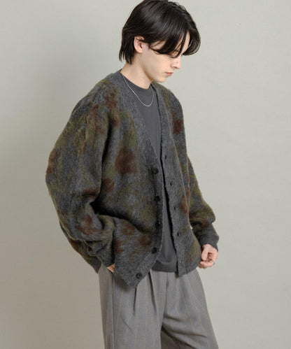 樹形迷彩針織開衫