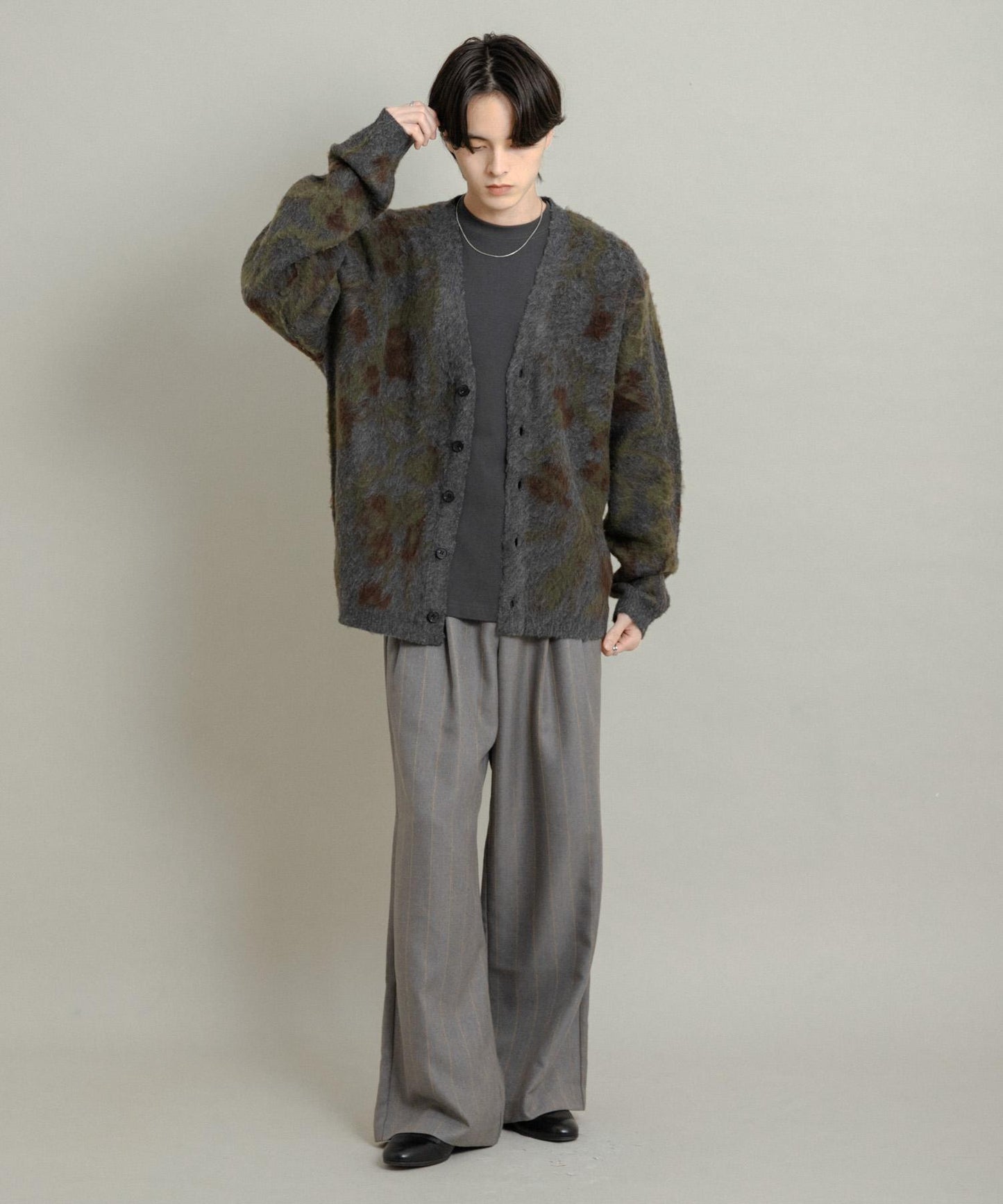 樹形迷彩針織開衫