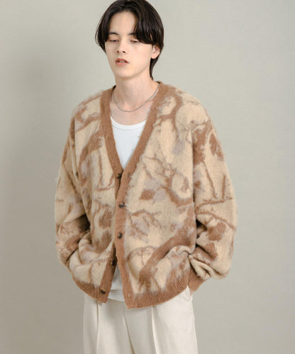 樹形迷彩針織開衫