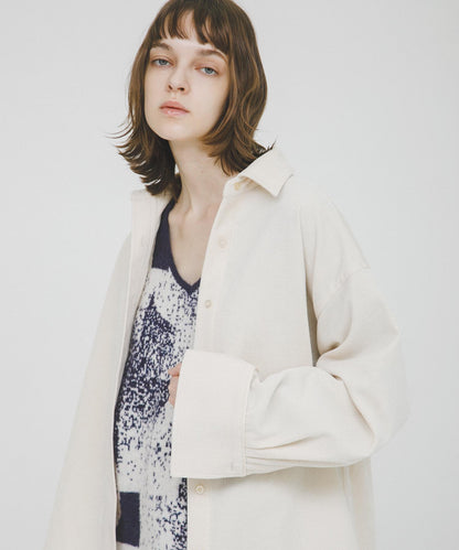 褶皺天鵝絨襯衫