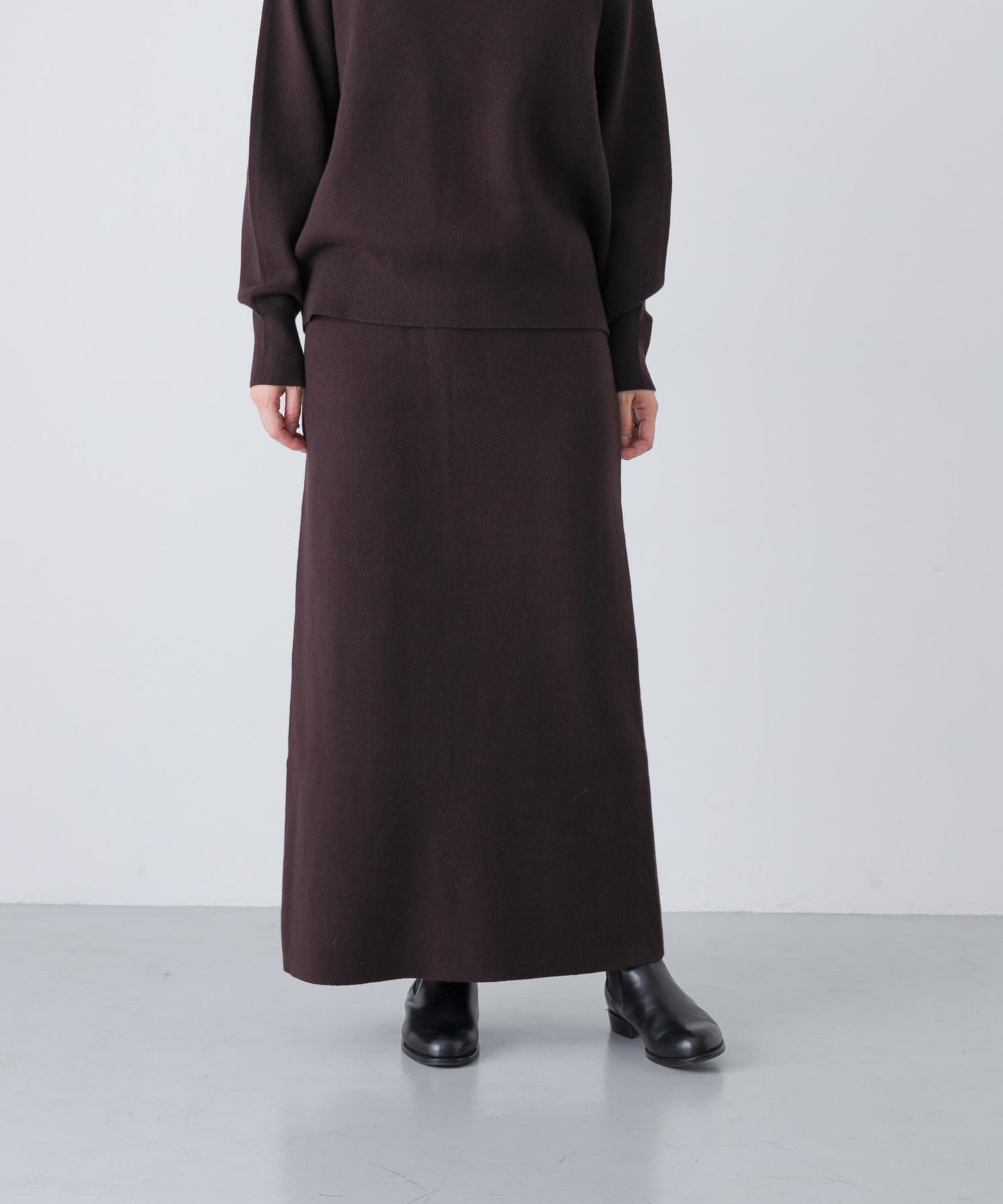 棉羊絨針織半身裙