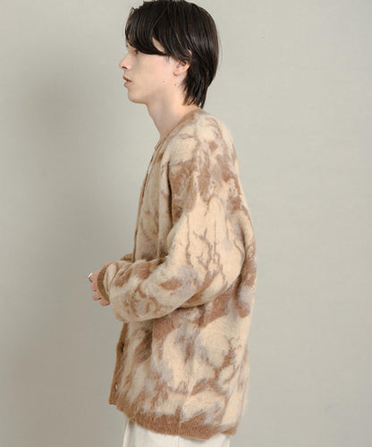 樹形迷彩針織開衫