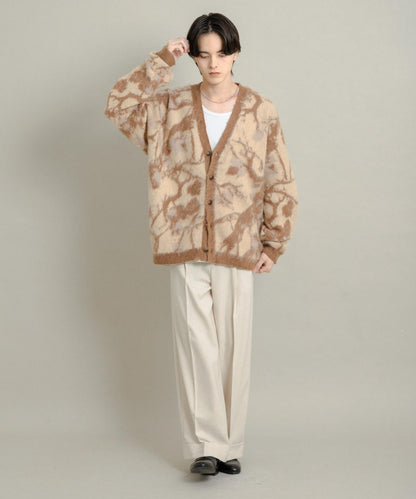 樹形迷彩針織開衫