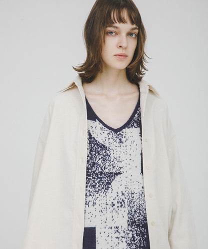 褶皺天鵝絨襯衫