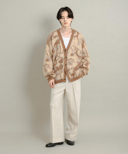 樹形迷彩針織開衫