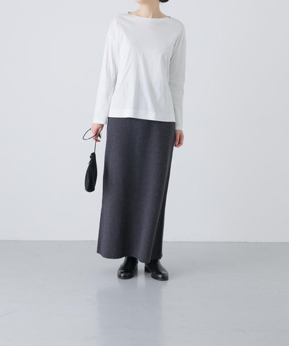 棉羊絨針織半身裙