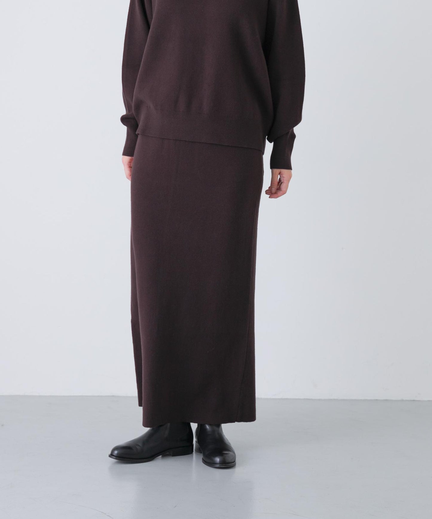 棉羊絨針織半身裙