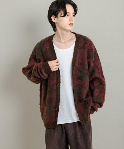 樹形迷彩針織開衫