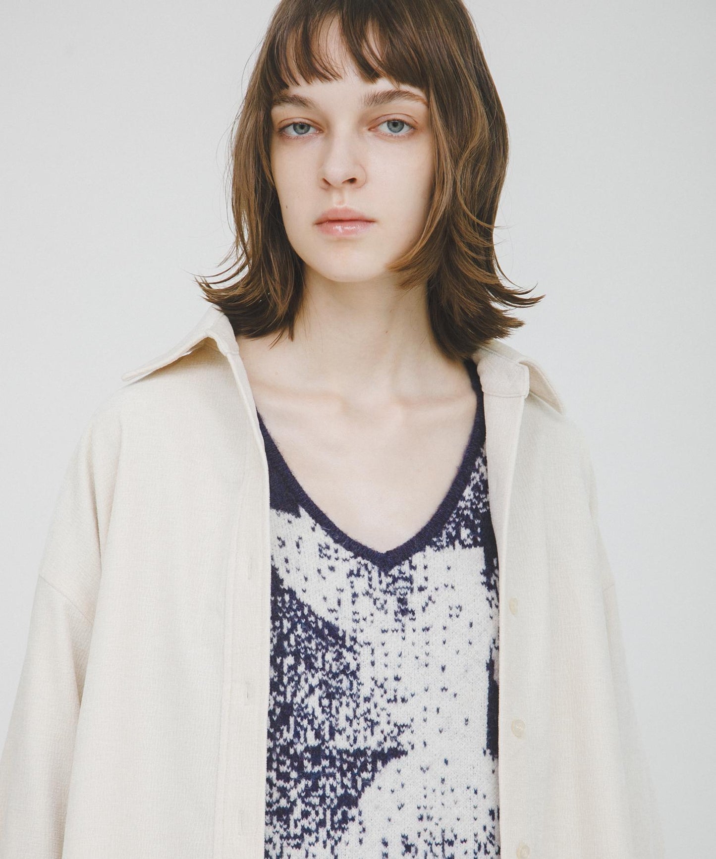 褶皺天鵝絨襯衫