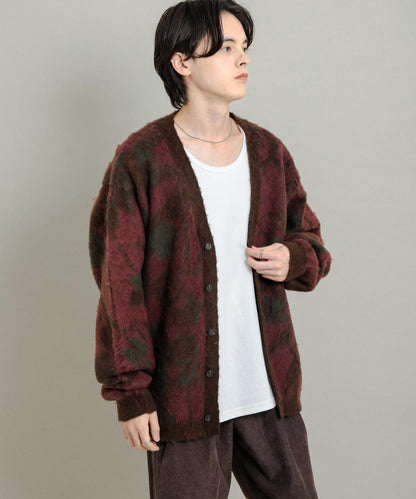 樹形迷彩針織開衫