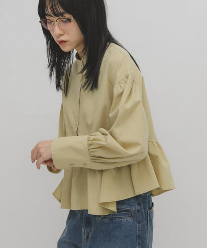 不對稱拼接襯衫