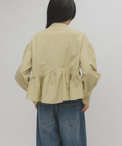 不對稱拼接襯衫