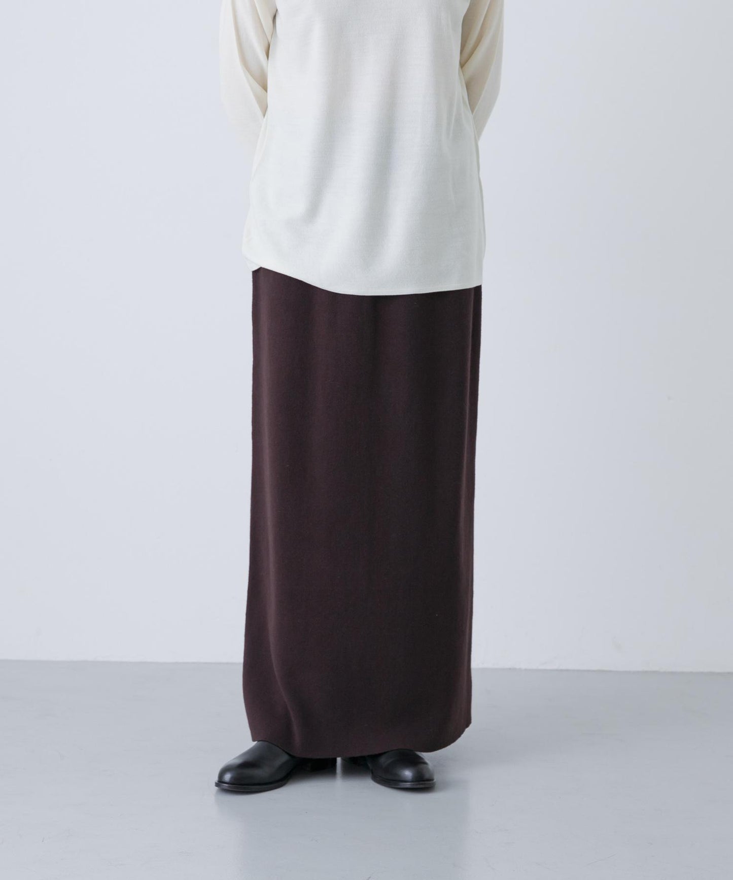 棉羊絨針織半身裙