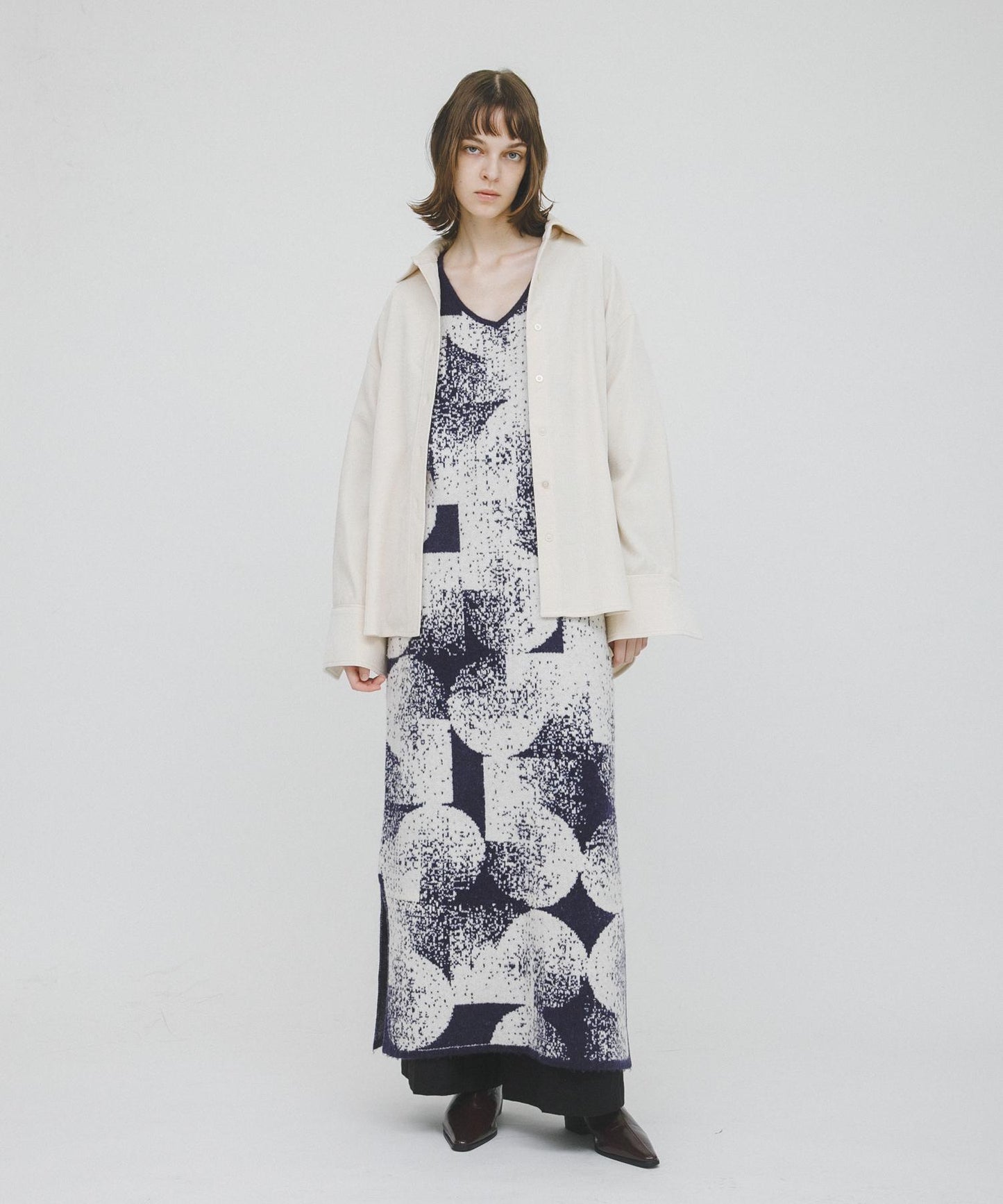 5款圖案針織連衣裙