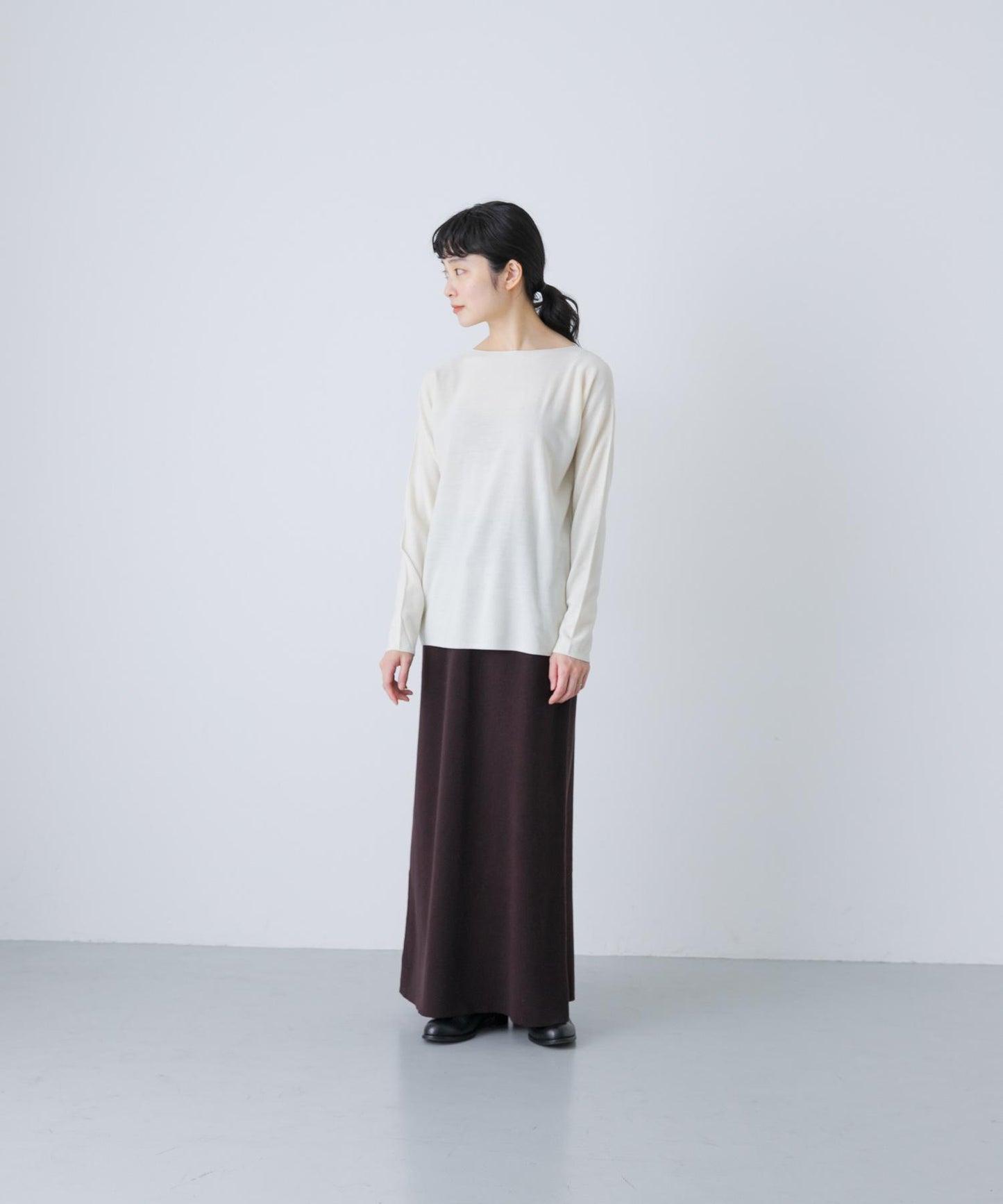 棉羊絨針織半身裙