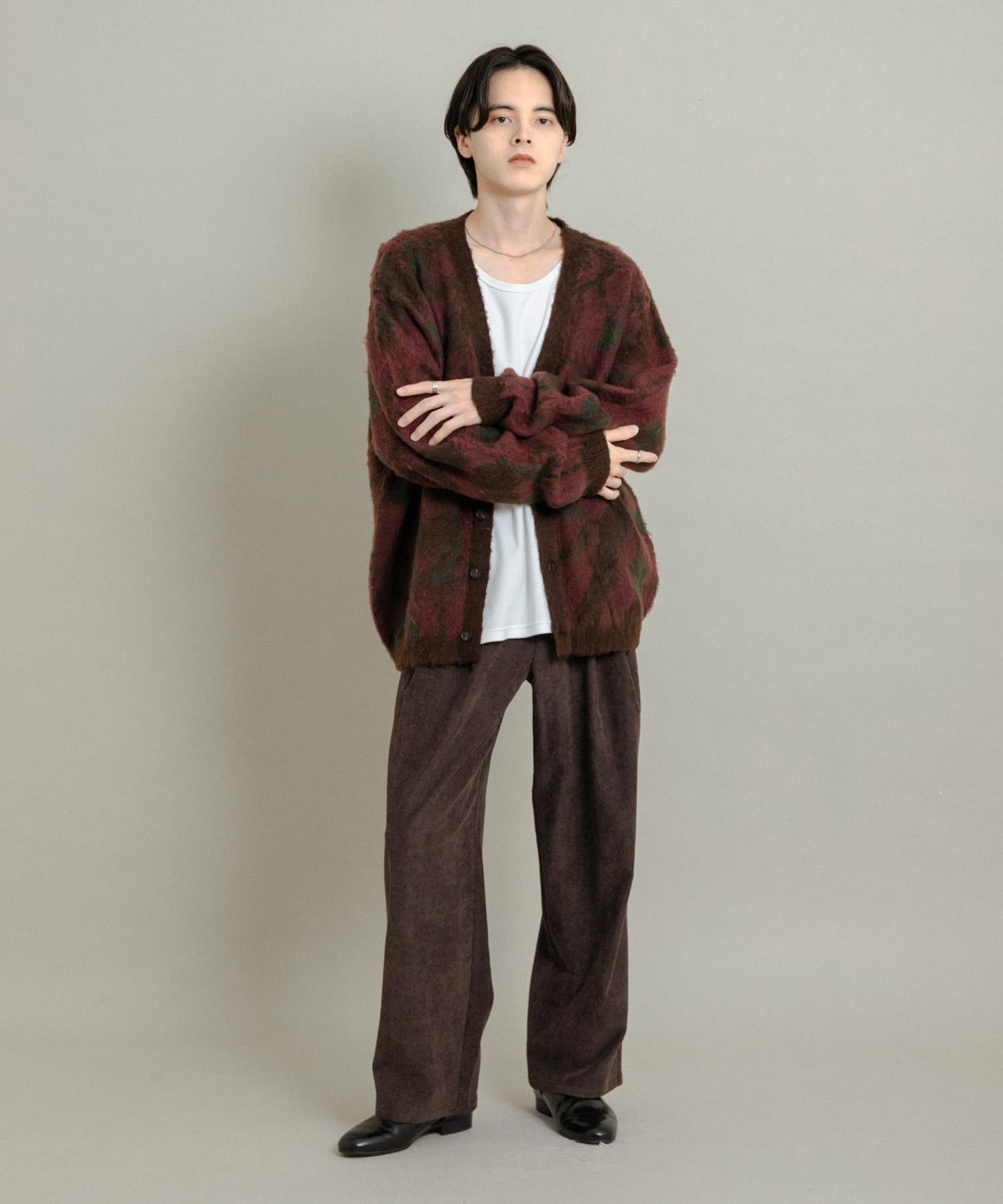 樹形迷彩針織開衫