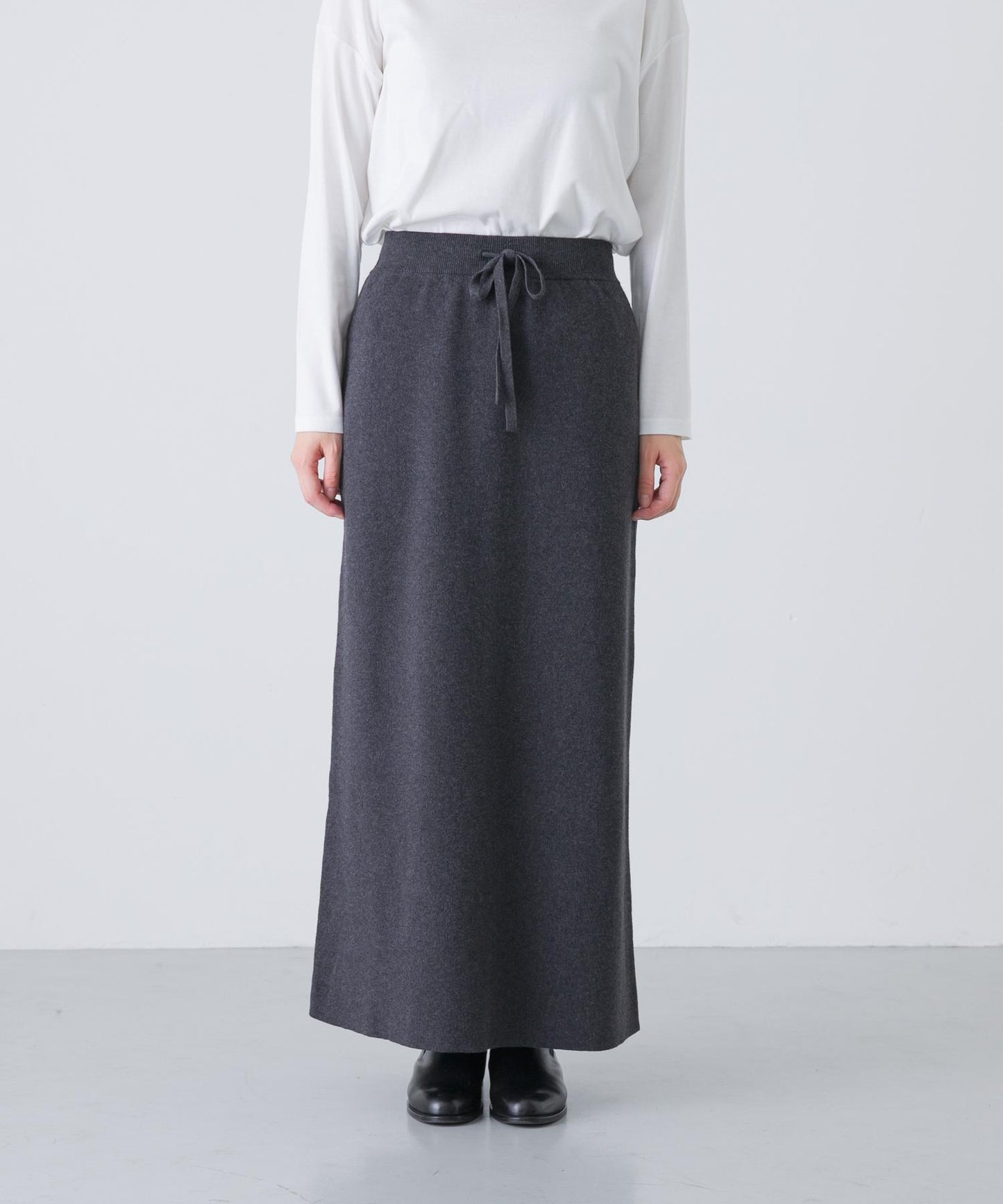 棉羊絨針織半身裙