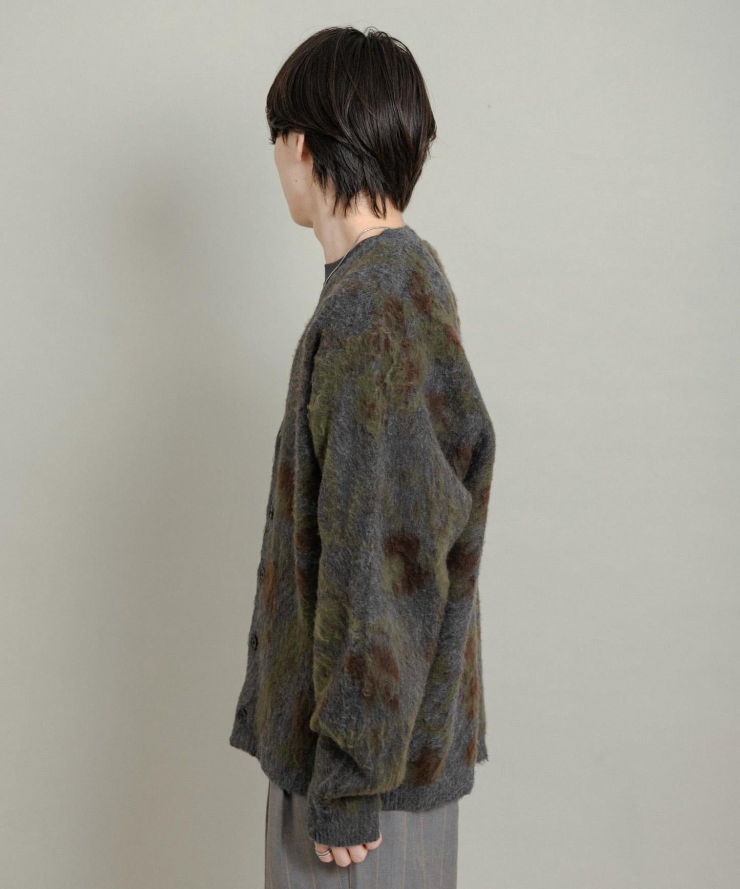 樹形迷彩針織開衫