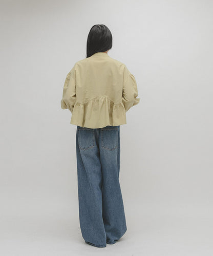 不對稱拼接襯衫