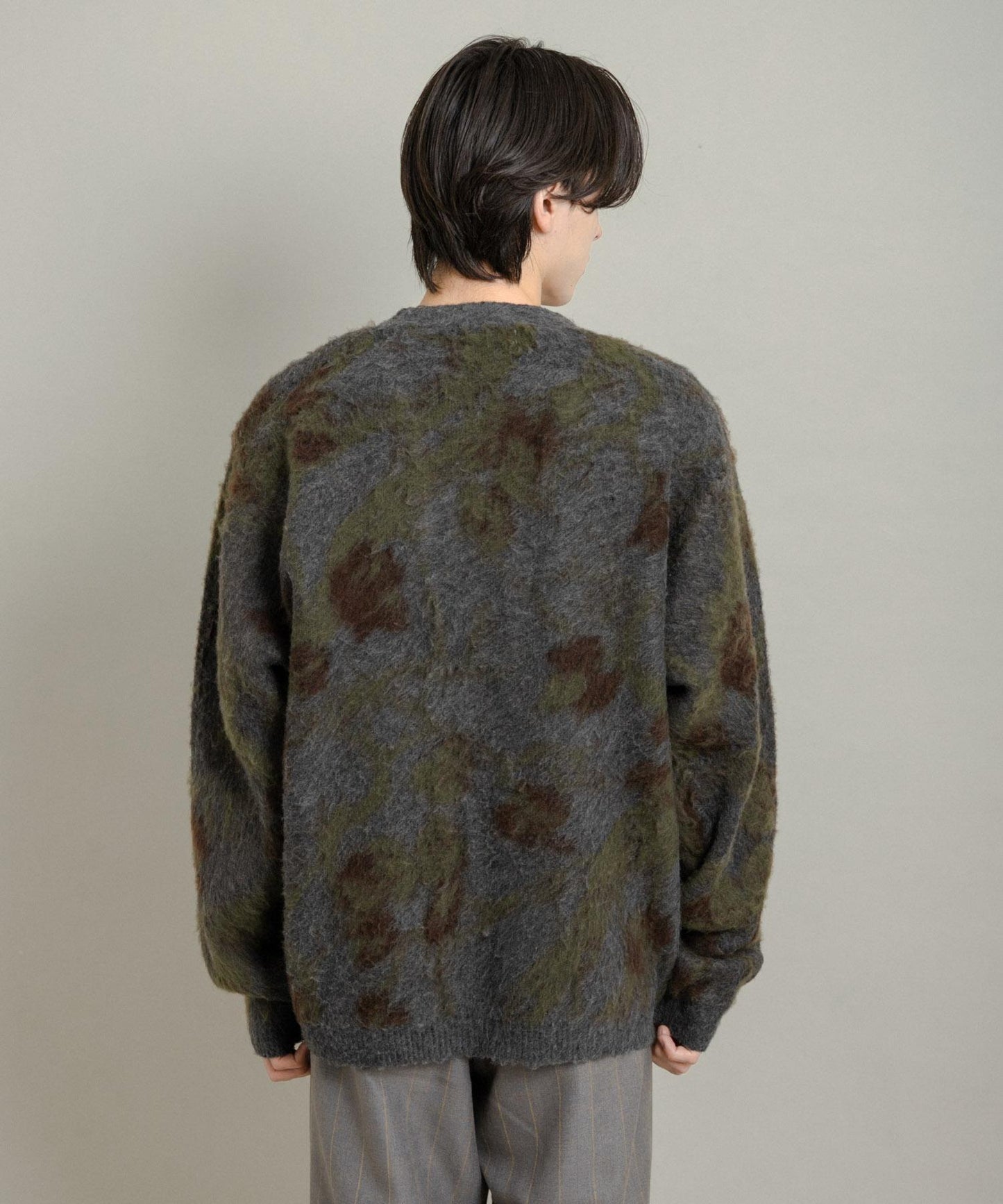 樹形迷彩針織開衫