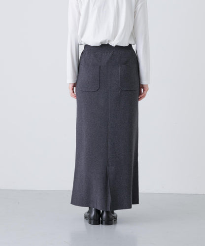 棉羊絨針織半身裙