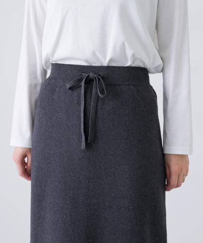棉羊絨針織半身裙