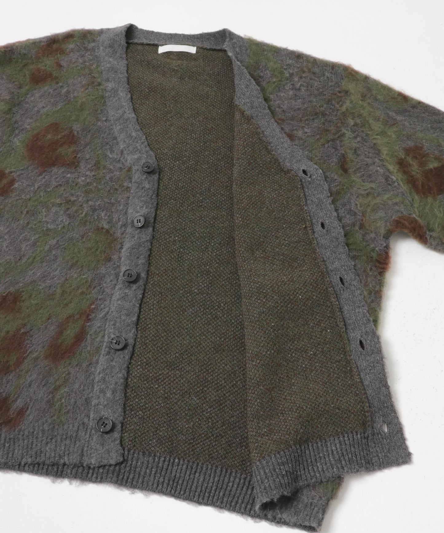 樹形迷彩針織開衫